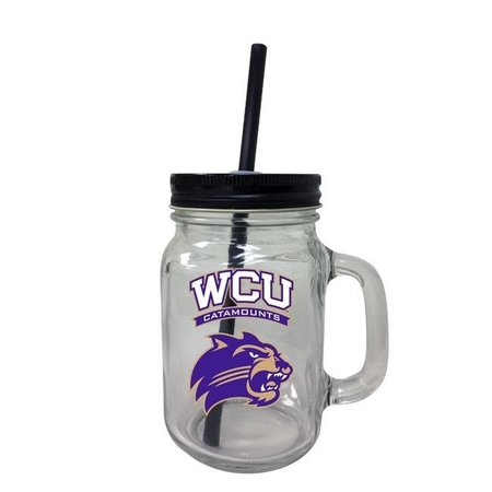 R & R IMPORTS R & R Imports TBM-C-WCU19 16 oz Western Carolina University Mason Jar Tumbler TBM-C-WCU19